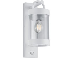 TRIO SAMBESI - Wandlamp - Wit mat - excl. 1x E27 4 W - Bewegingssensor - Wandmontage - Buitenverlichting - IP44
