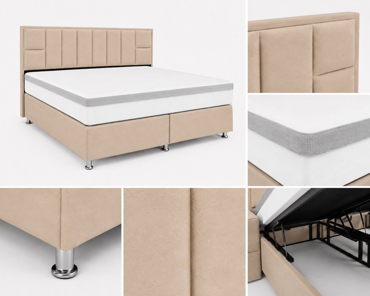 Home Living Opberg Boxspring Bellagio - 160x200 Compleet thumbnail 2