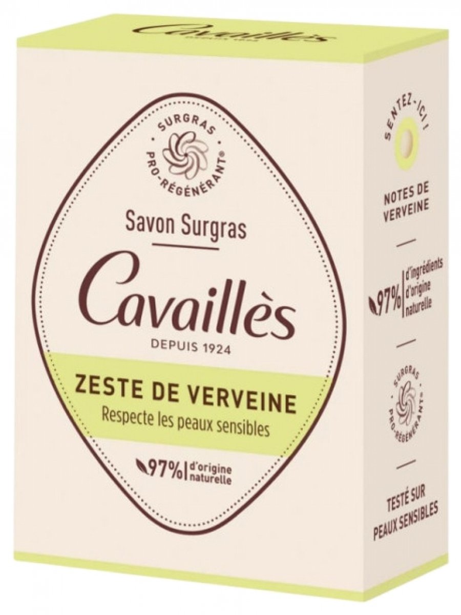 Cavaillès Savon Surgras Zeste de Verveine 100 g