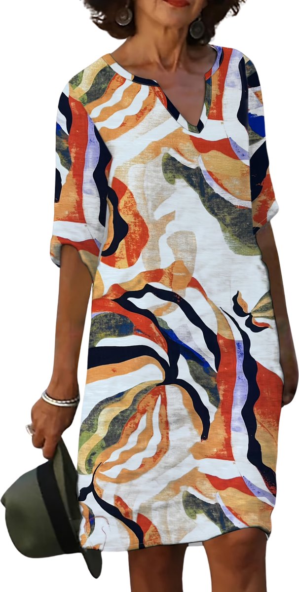 Currero Zomerjurk Dames Zomerjurken Volwassenen Vrouwen Midi Jurk Ibiza Stijl Sundress Dress S Geel