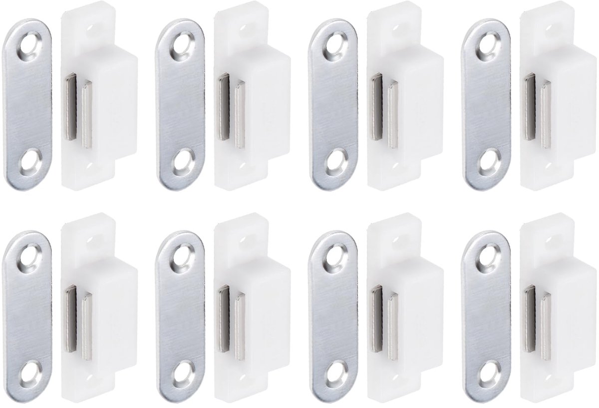 DTGN 28x10mm (LxB) Magnetische Touch Latch - 8 Pack - Goed voor Keuken Kast Lade Meubels - ShopVlot
