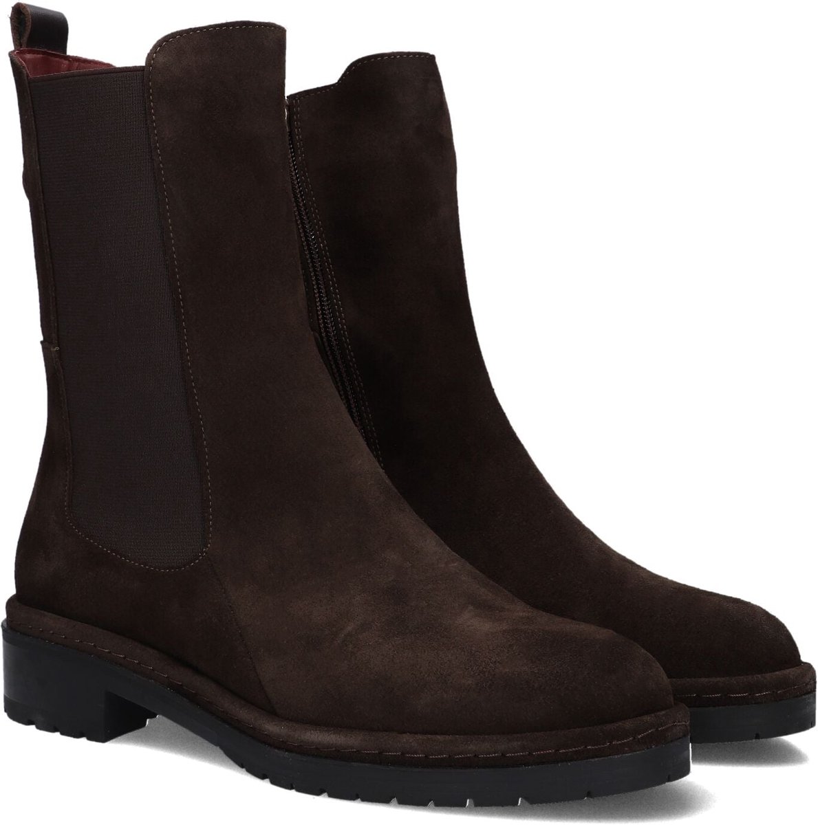 Fred De La Bretoniere - FLINT YAEL Ankle Boot Suede Dark Brown - Maat 36