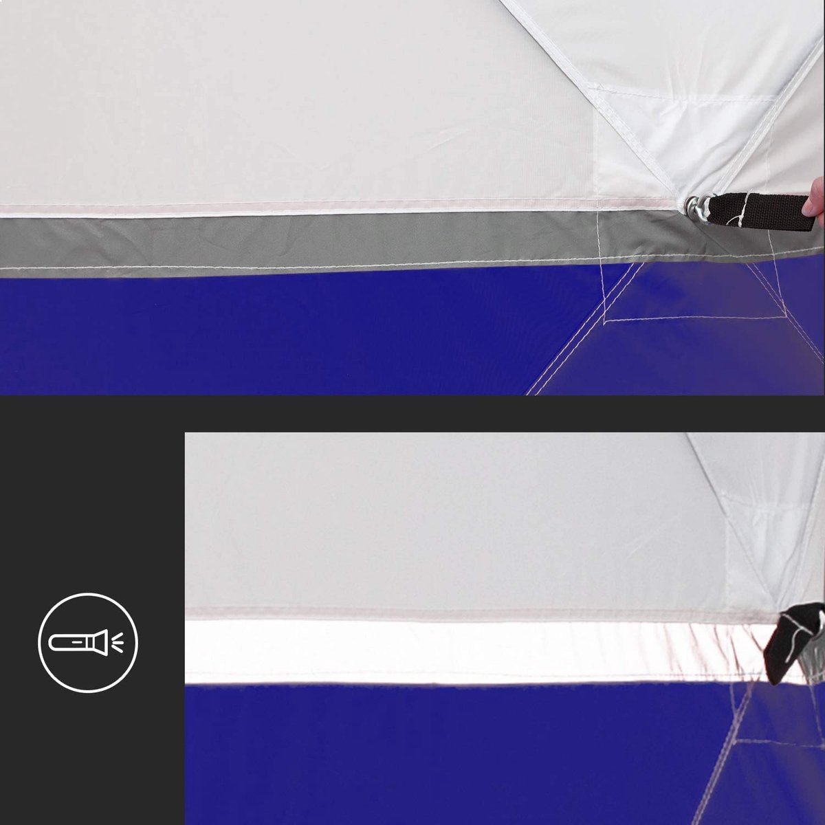Noodwerktent 2x2m - waterdichte Oxford schuilplaats - opklapbaar - ideaal voor noodgevallen - ShopVlot