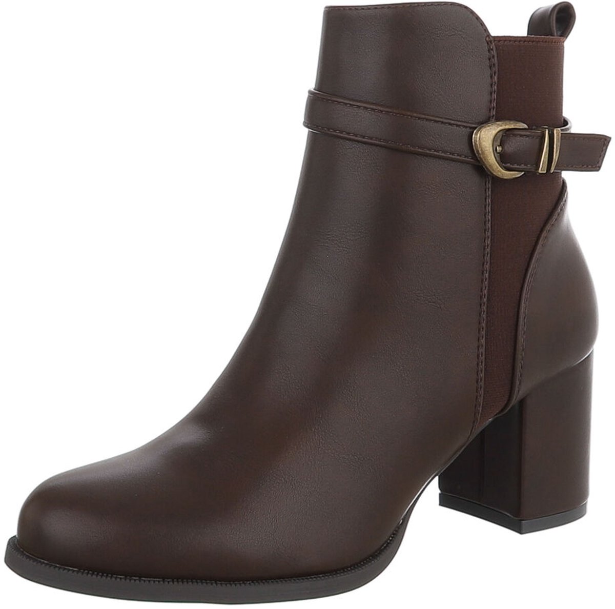 Enkellaars - Blokhak en gespdetail - Dames Mt:38