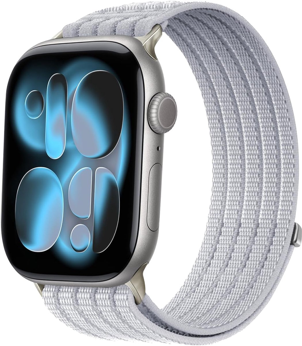 Nylon armband 42 mm 38 mm 40 mm 41 mm - elastisch weefsel - Trail Sport Loop - perfecte pasvorm voor Apple Watch - ShopVlot