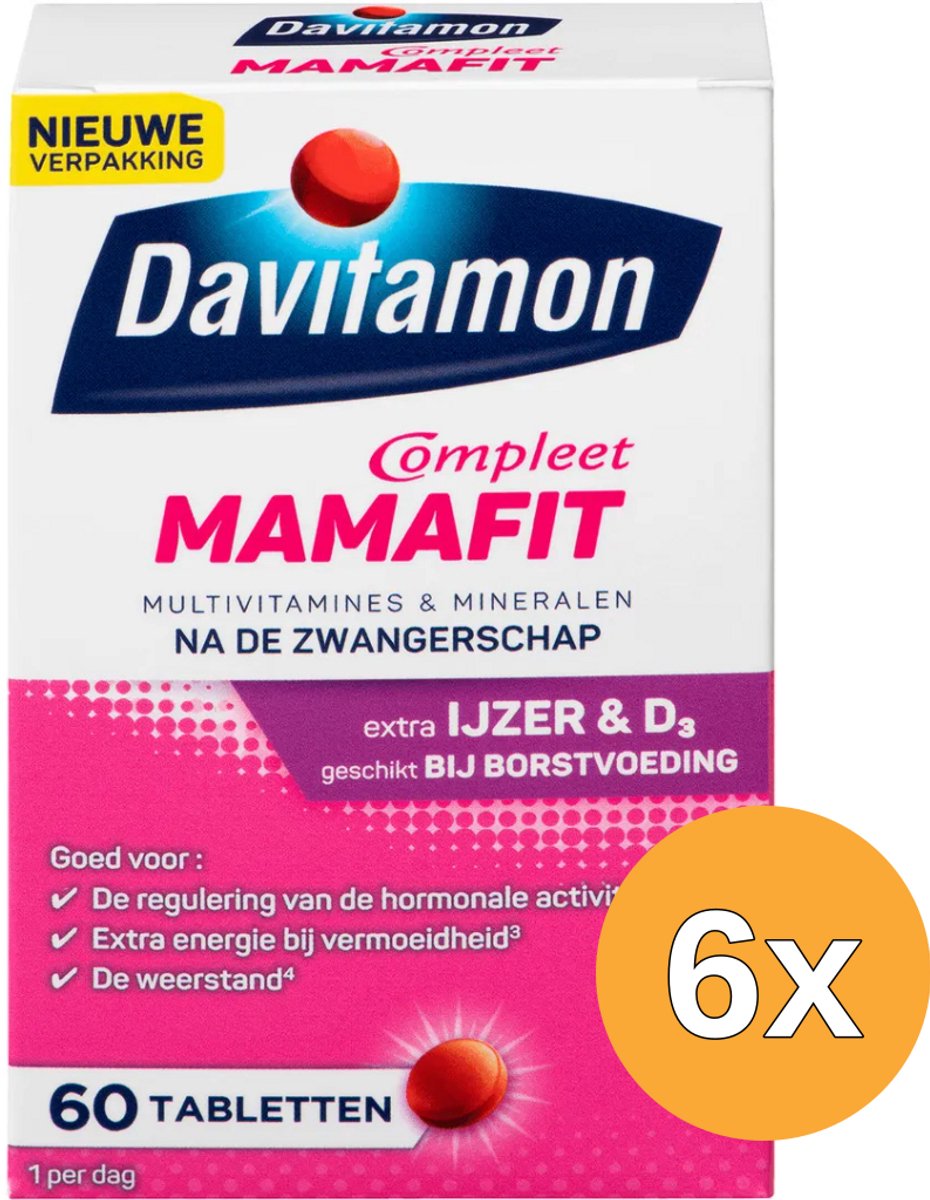 6x Davitamon Mama fit (60 tabletten)