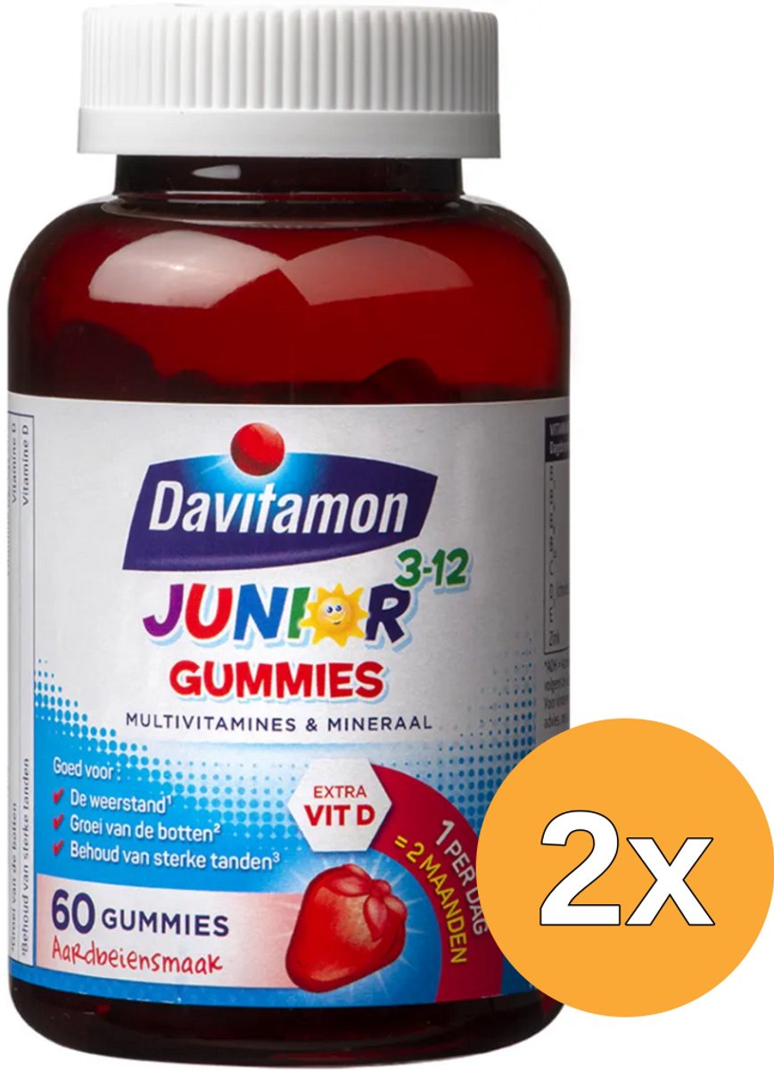2x Davitamon Junior multi (60 stuks)