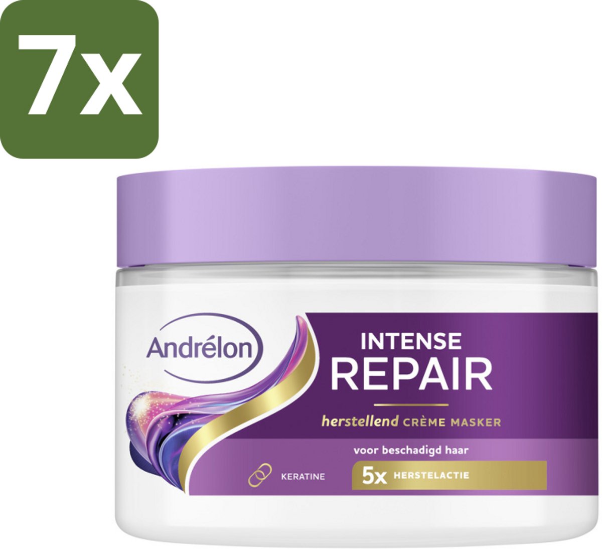 Andrélon – Crème Haarmasker – Intense Repair – 300 ml - Bulkverpakking - 7 stuks