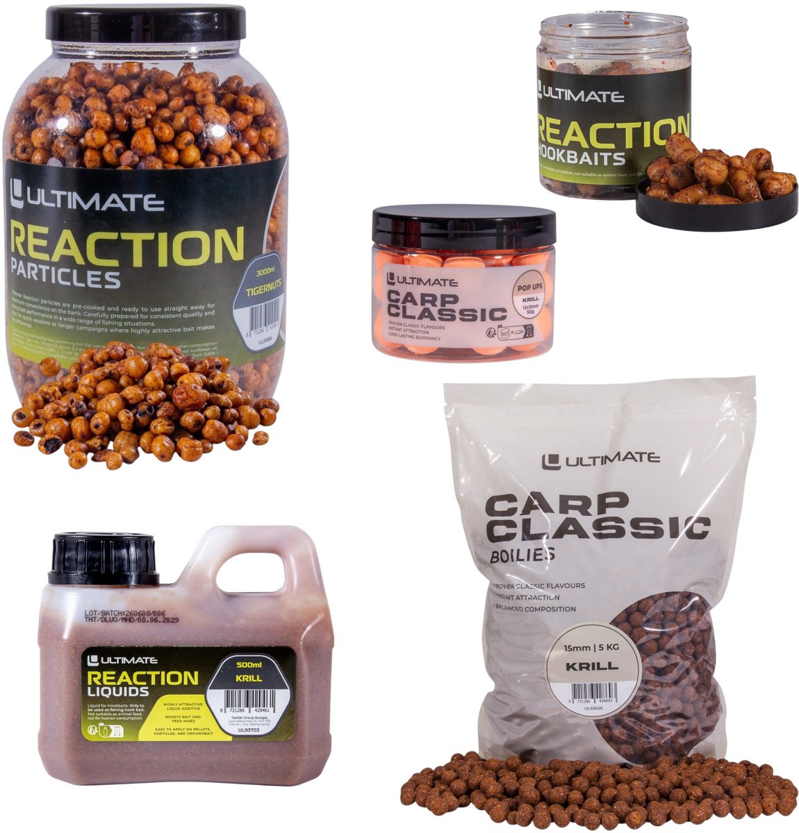 Ultimate Baits Carp Tigernuts/Boilies Weekend Pack - Boilies