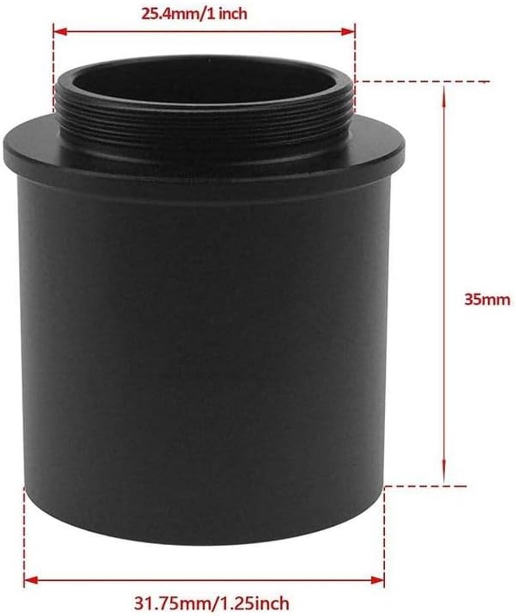 C-Mount 1.25 inch thru sleeve telescopische adapter - hoogwaardig aluminium - perfecte pasvorm - eenvoudige installatie - ShopVlot