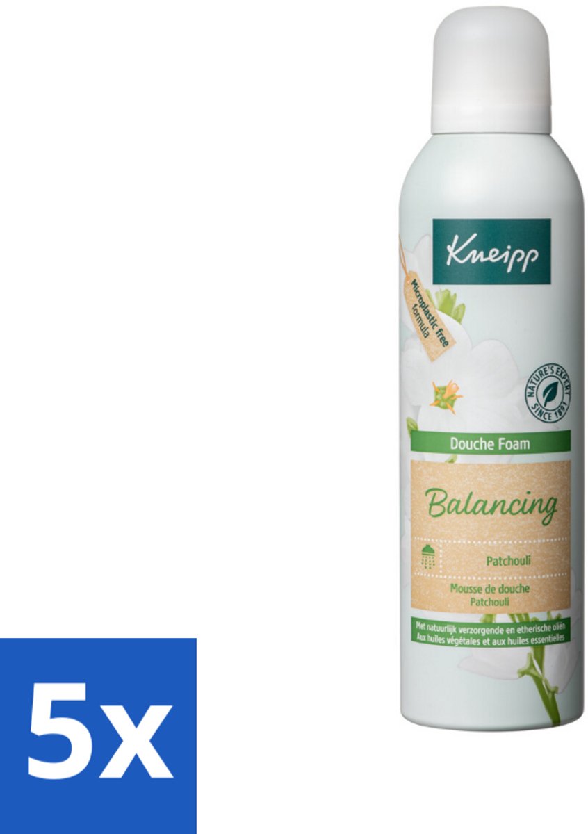 Kneipp - Douche foam - Balancing - Patchouli - 200 ml - Bulkverpakking - 5 stuks