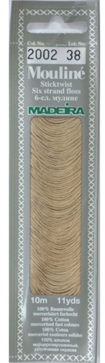 Borduurgaren Madeira Mouline 10 meter 6 draads splijtgaren - bruin (2002)
