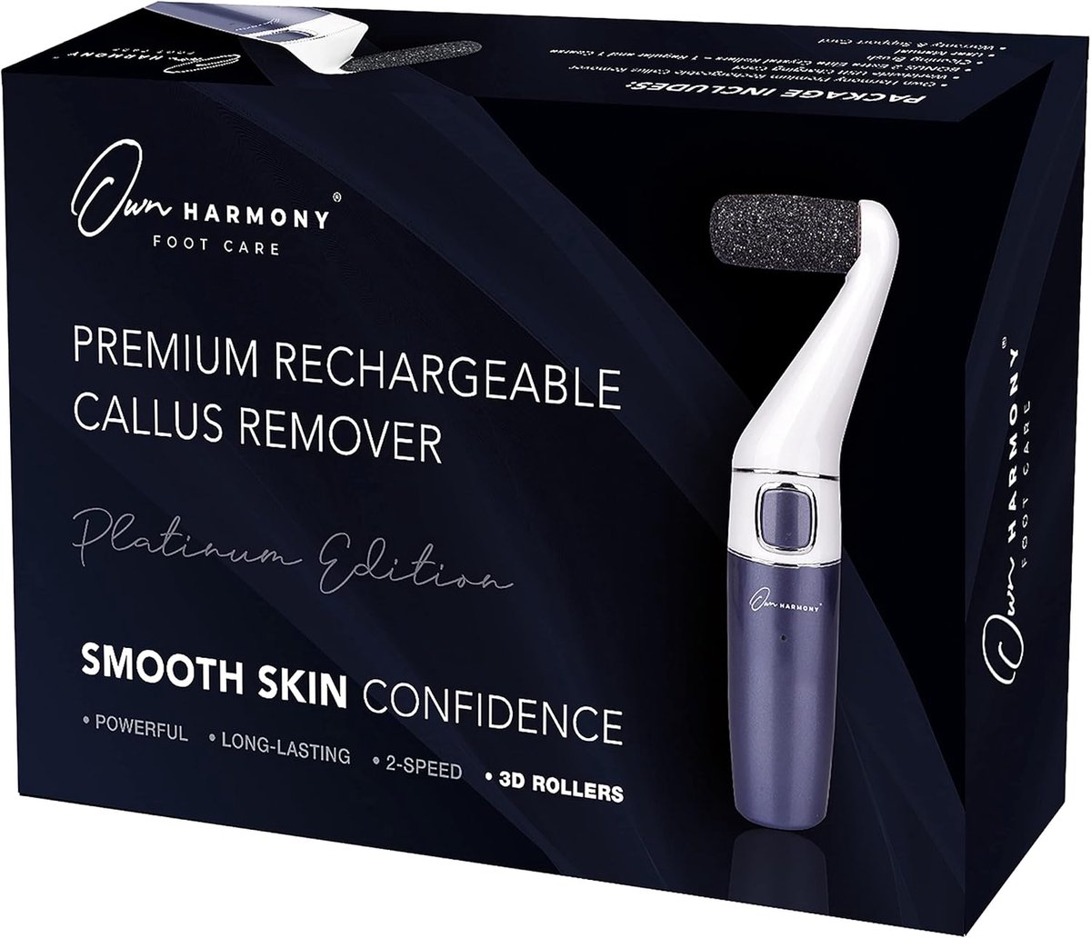 Elektrische harde huidverwijderaar oplaadbaar: Own Harmony professionele pedicure- beste elektronische voetvijl - ShopVlot