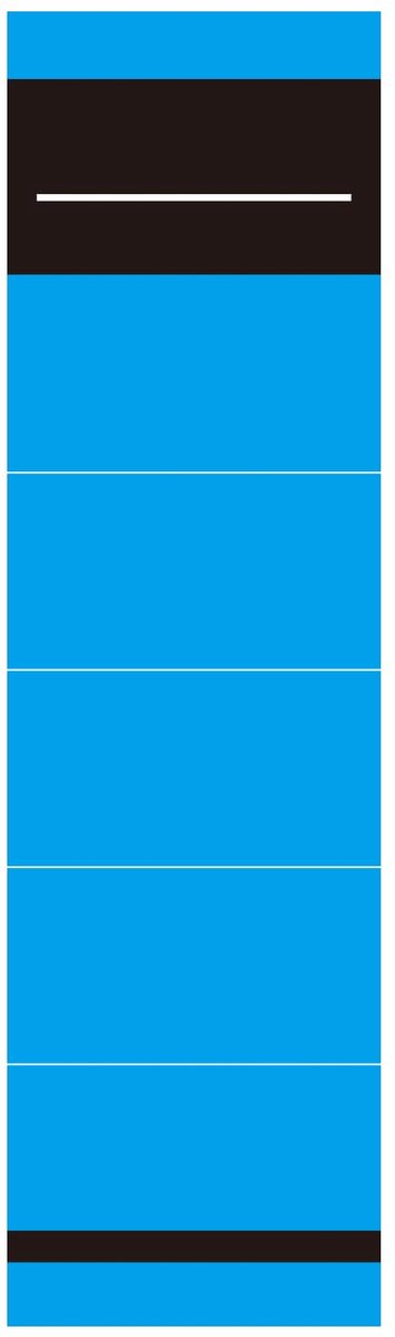 50 stuks blauwe ordners, rugetiketten, zelfklevende ordner-etiketten, brede ordnerrug, stickers om te bedrukken, 5,4 x - ShopVlot