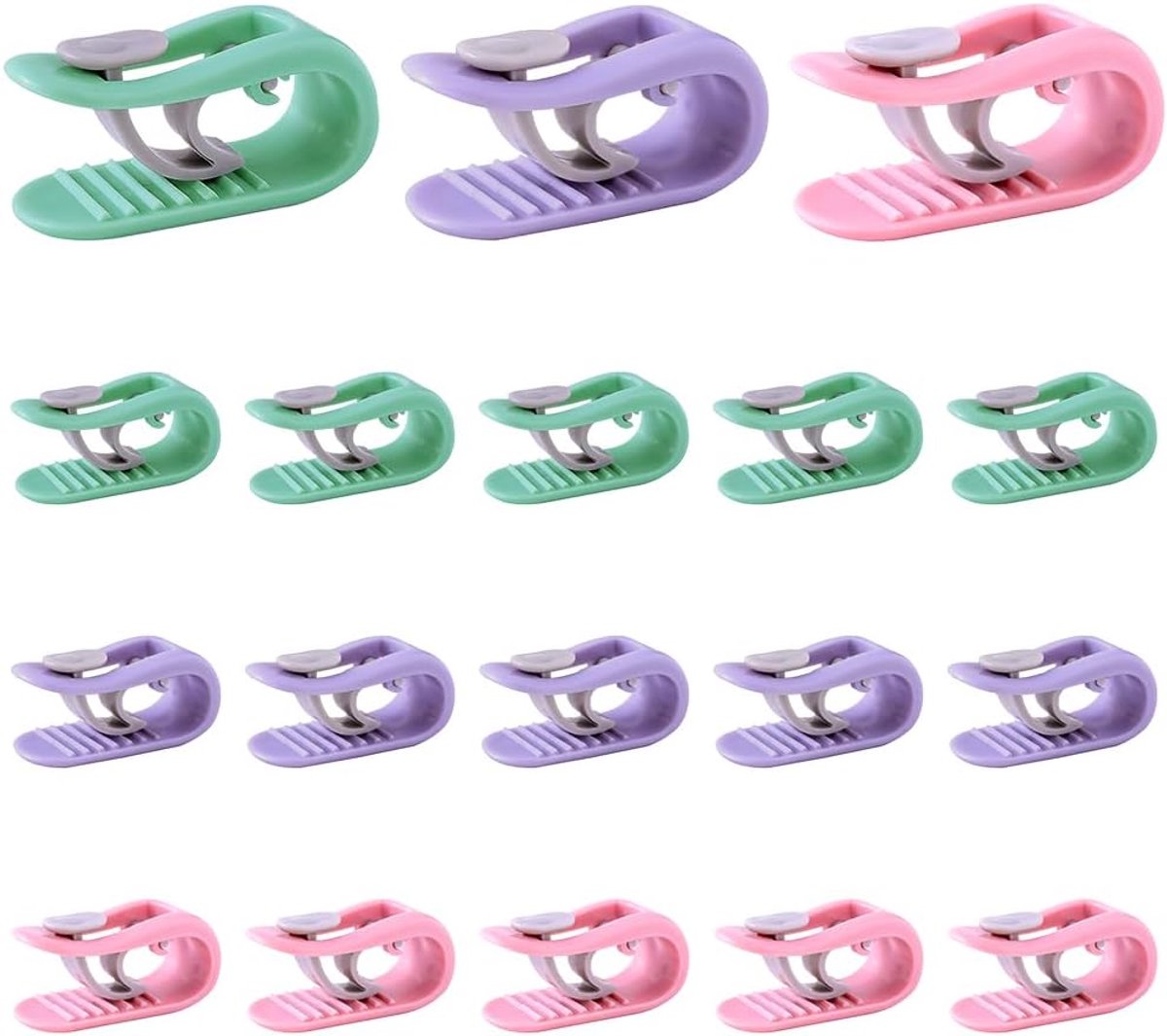 Dekbedovertrek clips 18 stuks - hoge elasticiteit - anti-beweging - eenvoudig in gebruik - ShopVlot