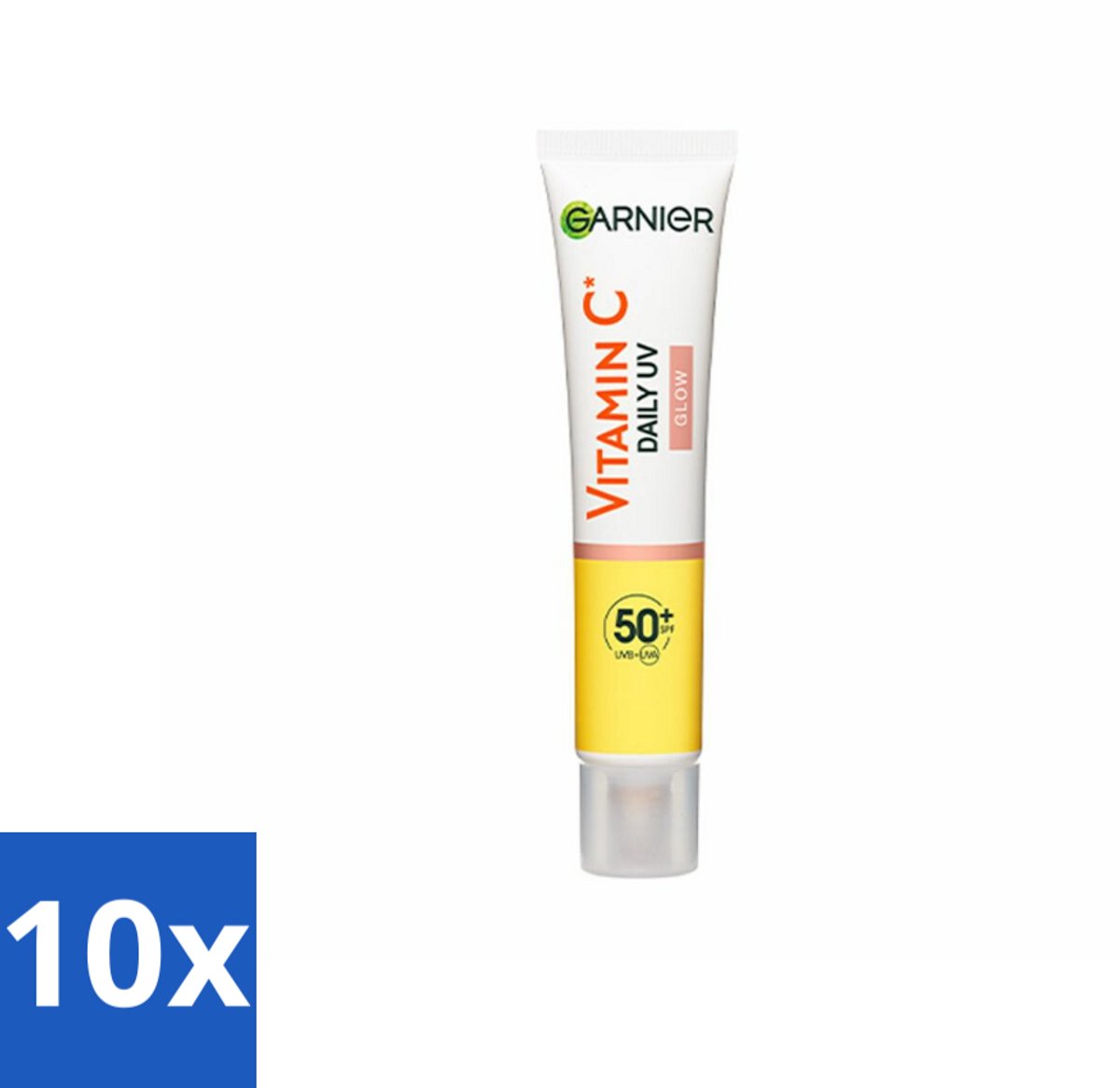 10 x Garnier - SkinActive - UV Fluid - Vitamine C - Anti-Pigmentvlekken - SPF 50+ - 40 ml - Vitamine C - UV Bescherming - Anti-pigmentvlekken - SPF 50+ - Huidverzorging