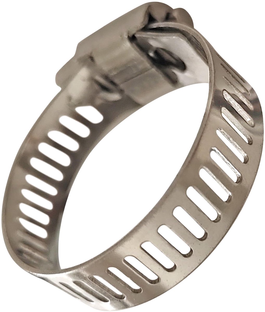 Slangklem 20 stuks 304 RVS - clip voor buis 13-19 mm - roestbestendig en stevig - ideaal voor waterafvoer - ShopVlot
