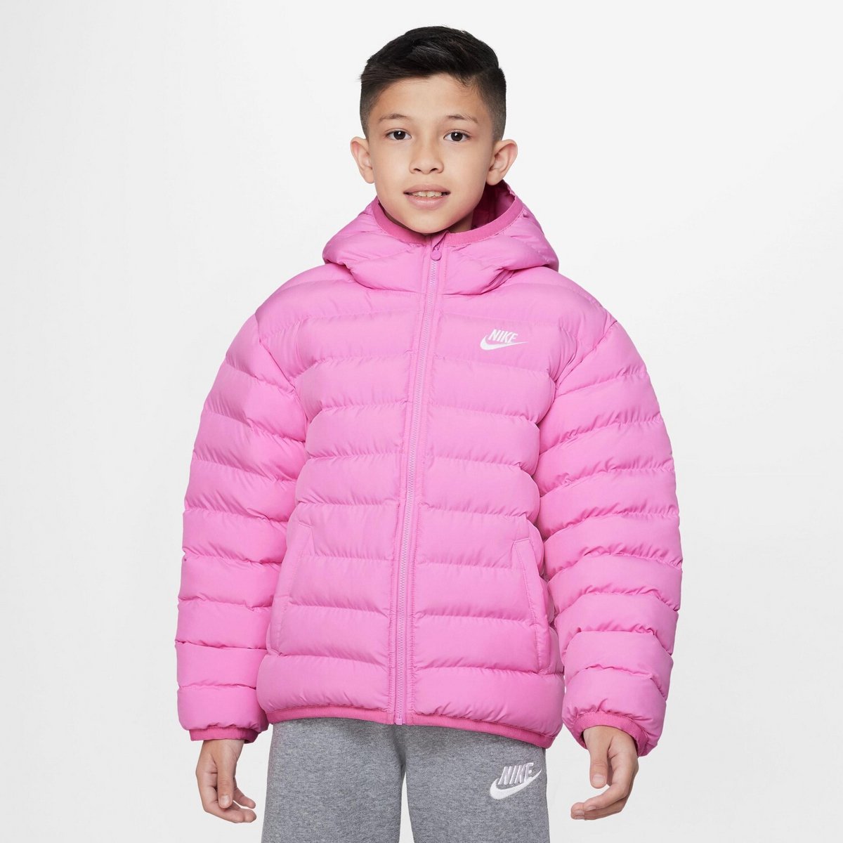 Nike Sportswear Lightweight Jas Unisex - Roze/Red Maat 158-170 Xl Kids