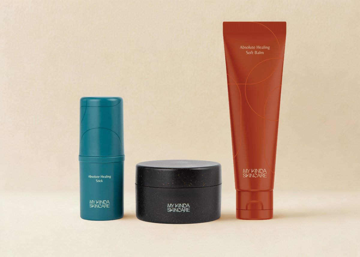 My Kinda Skincare - Bare Necessity Set bundelkorting- Absolute Healing Stick (15ml) + Soft Healing Balm (50ml) + Beauty Jar (50ml) - Proefset met Alle 3 - Alles-in-één Hydratatie - Parfumvrij & Vegan - 10% Set Korting