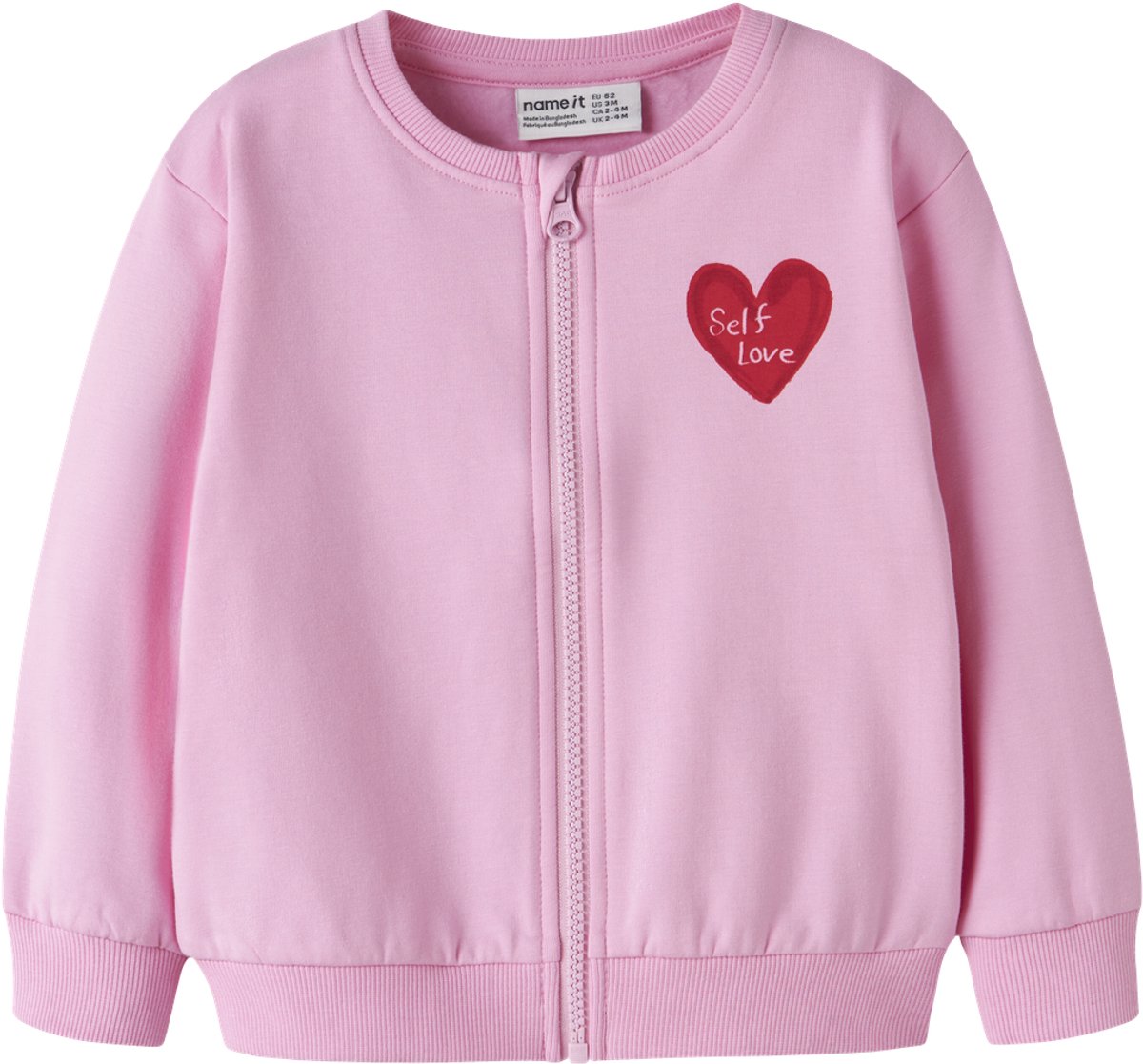 NAME IT - NMFLAUFEY LS NREG SWEAT CARD BRU BOX Meisjes Vest