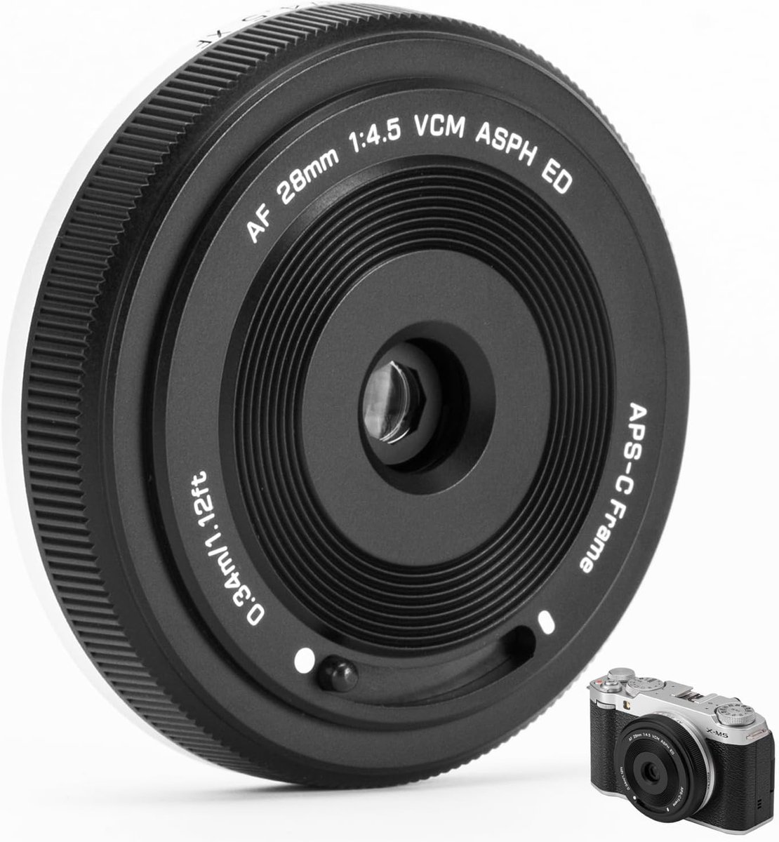 28mm F4.5 X voor Fuji X Mount - Pancake lens - Ultra dun en licht - Ideaal voor reisfotografie - Luxento