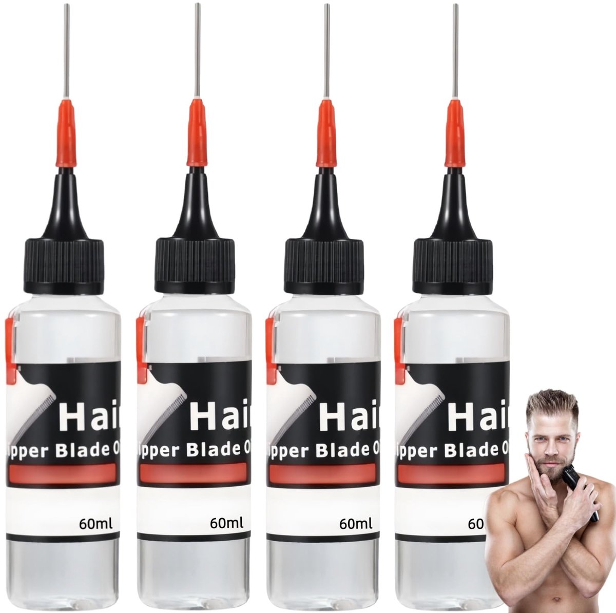 Smeerolie voor elektrisch scheerapparaat - 4 stuks - 60 ml - ideaal voor onderhoud - ShopVlot