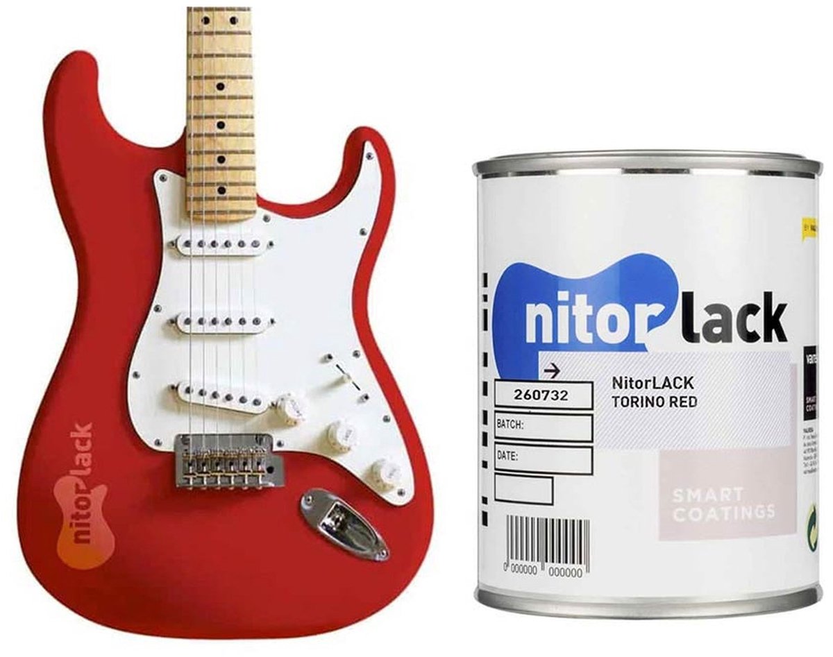 NitorLack Nitrocellulose Lak - Torino Rood voor Gitaar