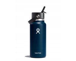 Hydro Flask Wide Mouth Flex Straw Cap Drinkfles (946 ml) - Indigo