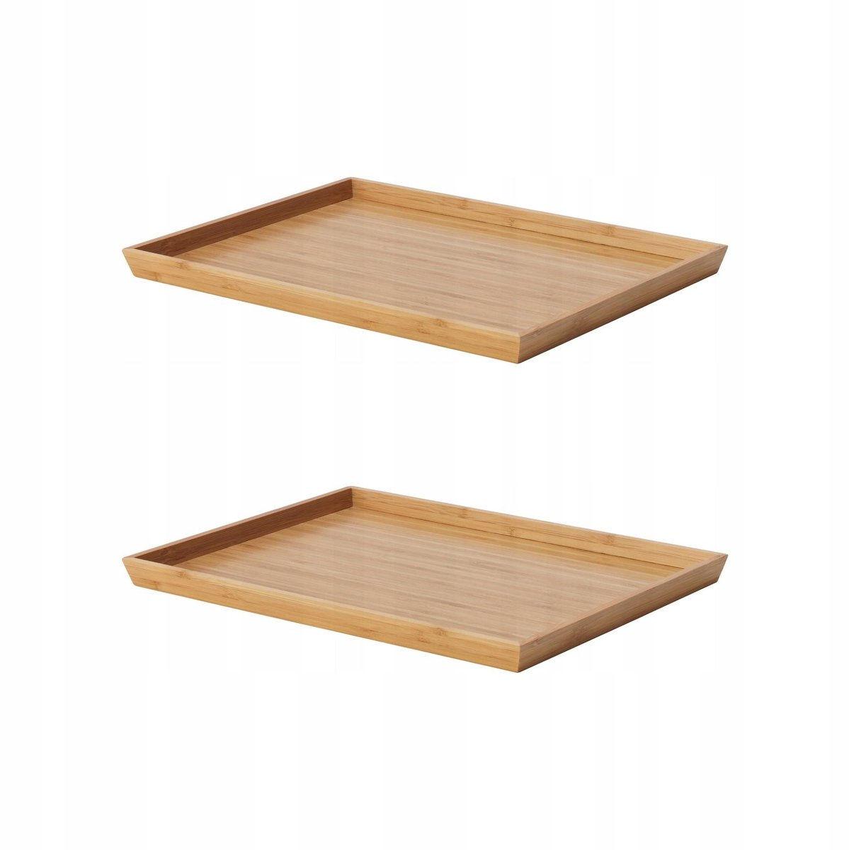 2x Bamboe dienbladen OSTBIT 25x33 cm