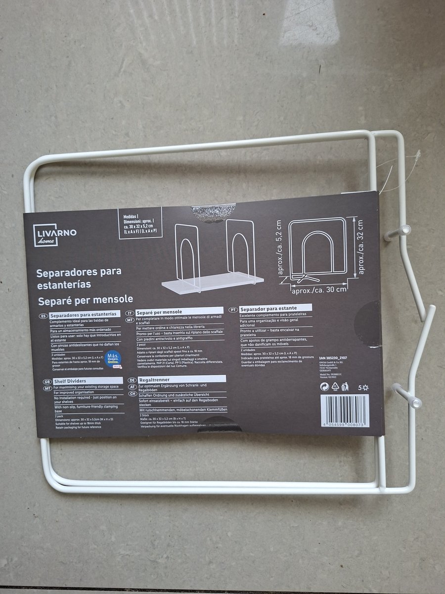 Livarno home/ Kast en Plankverdelers /Set van 2 / Wit