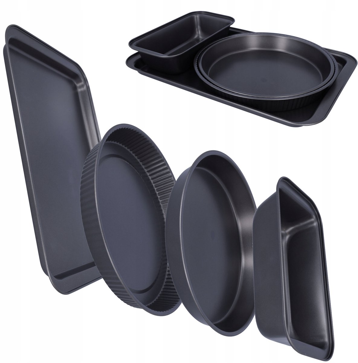 Bakplaat Set 4 Stuks: Cakevorm, Taartvorm, Bakvormen