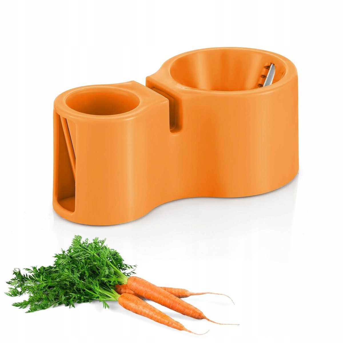 Tadar Groentensnijder & Messenslijper 2-in-1 - Oranje