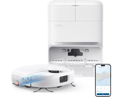 eufy Nieuw 2026 Robotstofzuiger met Dweil C28 Omni - HydroJet-zelfreinigende Dweilrol - Upgrade van X10 Pro - 15.000Pa Zuigkracht - Alles-in-1 Station - Automatisch Dweilen en Drogen - AI-obstakeldetectie