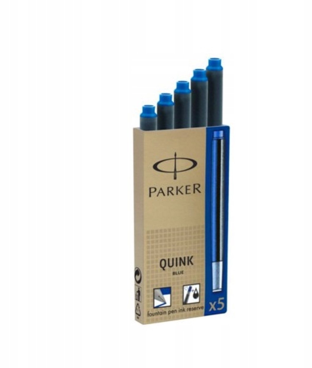 Parker Blauwe Wasbare Inktpatronen Z11 - 5 Stuks