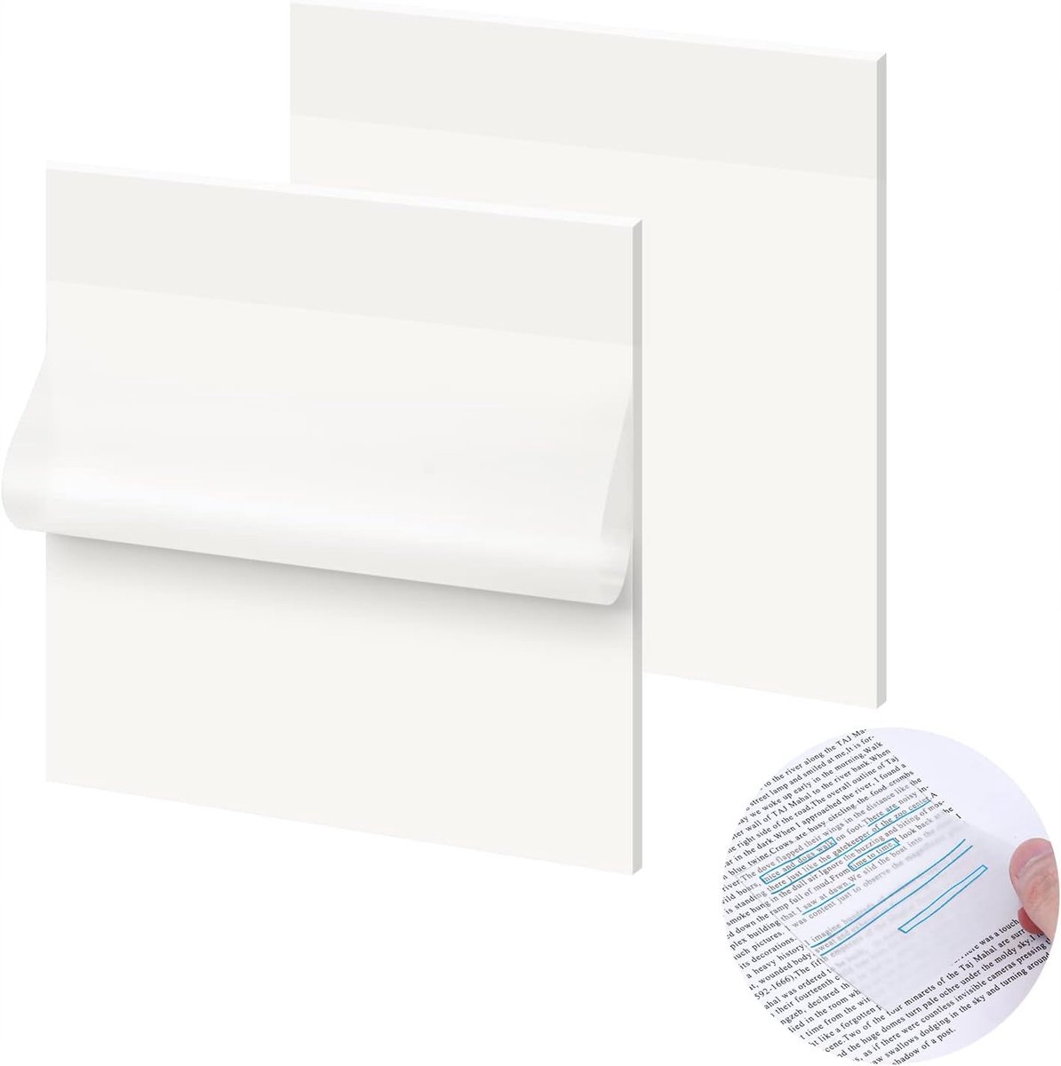 Transparante Zelfklevende Notitieblaadjes - 100 Vel