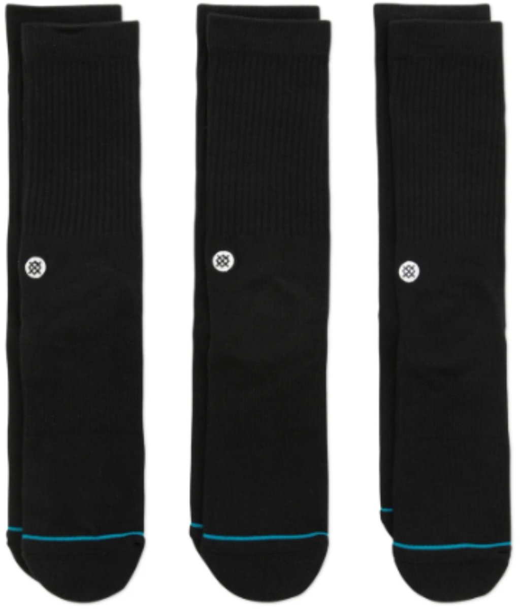 STANCE ICON 3 PACK BLACK L