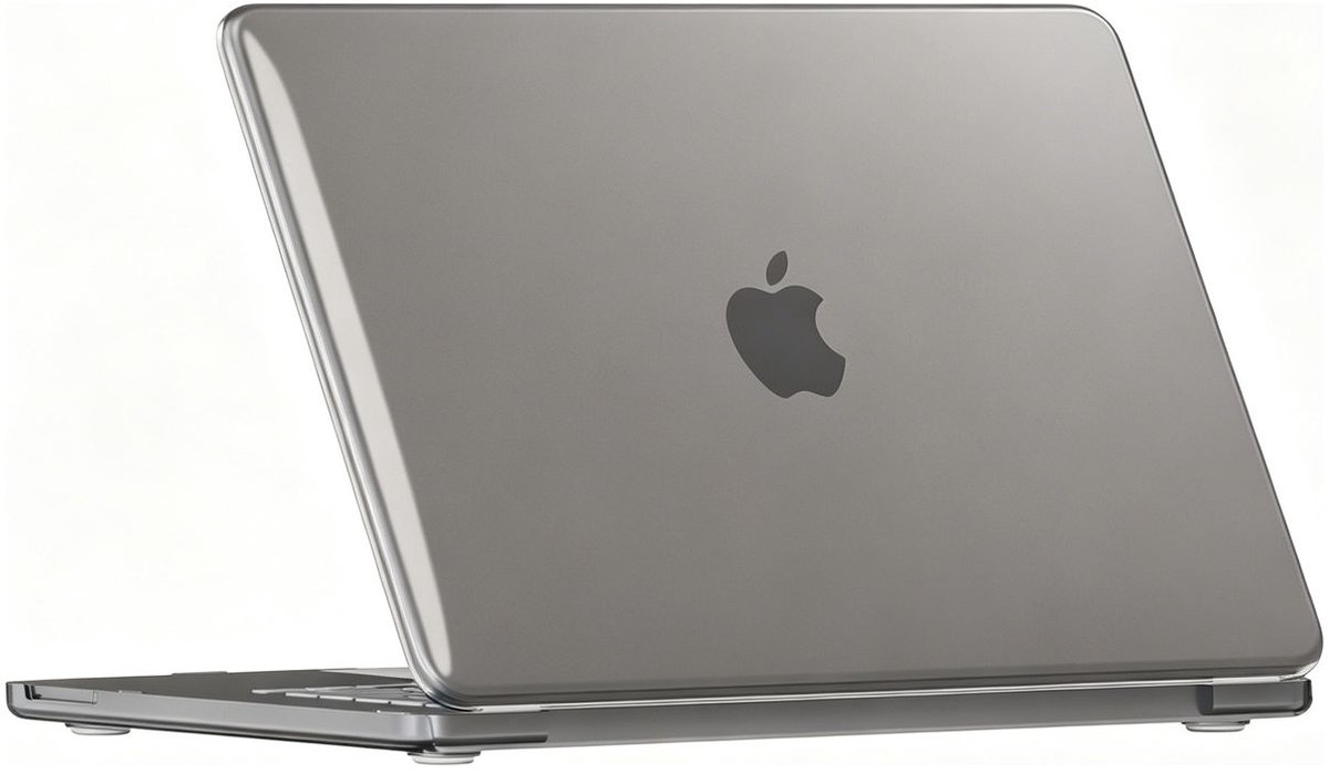Mobigear Laptophoes geschikt voor Apple MacBook Neo 13 Inch (2026) Hoes Hardshell Laptopcover MacBook Case | Mobigear Crystal Case - Grijs - Model A3404
