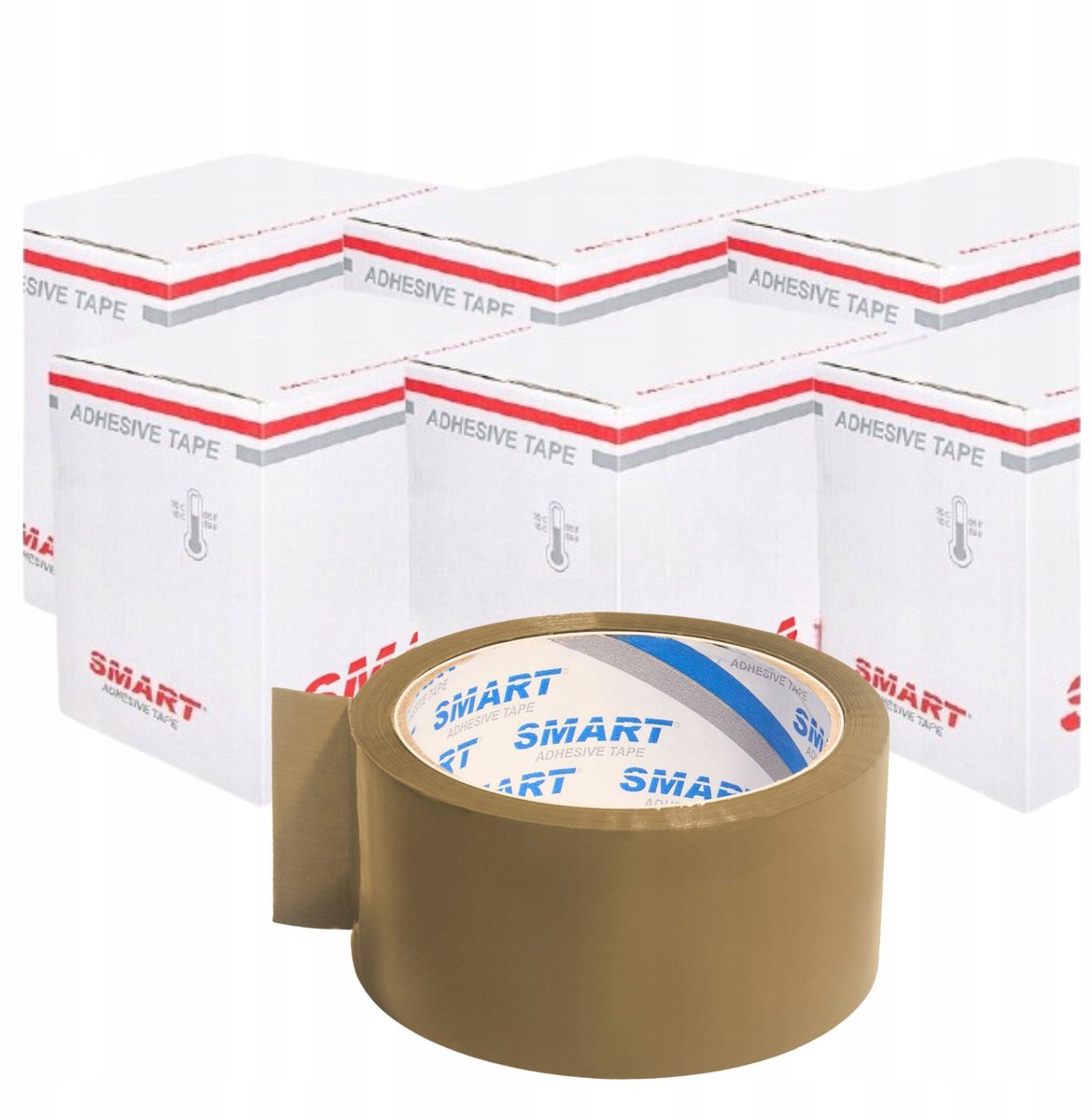 Bruine Pakkingstape 48mm x 45m - Sterke Acryl Kleefkracht - 216 Stuks