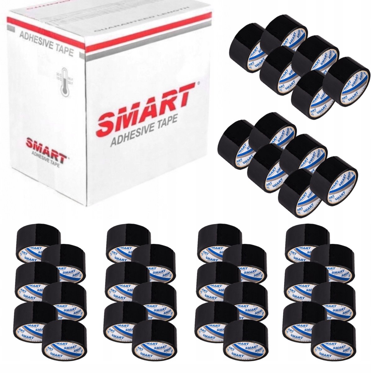 Zwarte Pakkingstape - 36 Rollen - 48mm Breed - Sterke Lijm