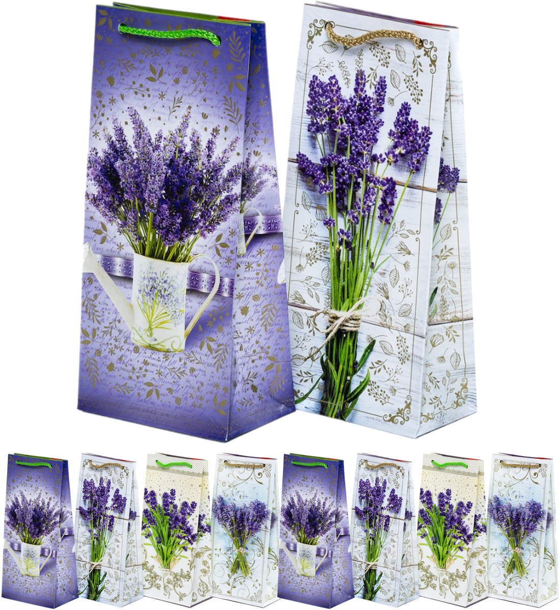 Luxe Gelamine Clay Cadeauzakjes 10 stuks 22x10x6 cm - 150g/m2