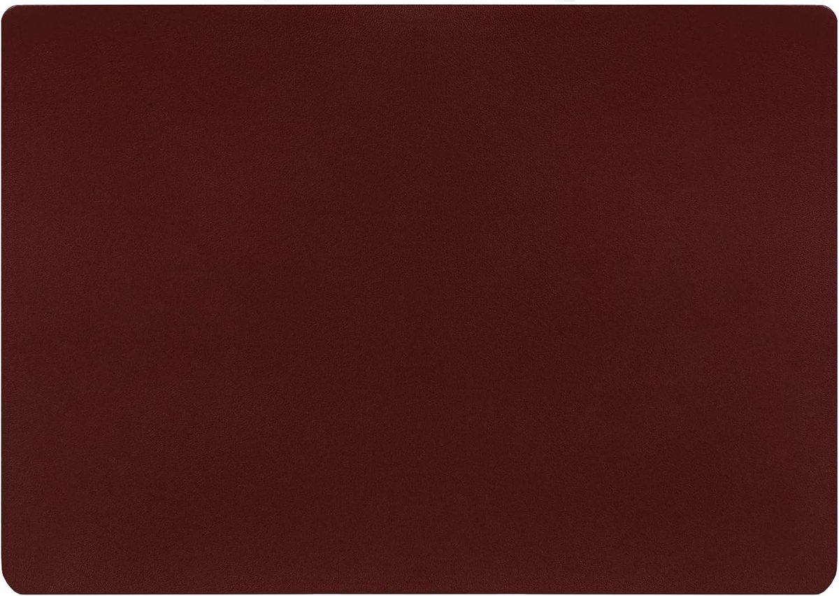 Krumble Placemat PU Leather - Placemat - Placemats - Coasters - Red - Set of 4 - ShopVlot