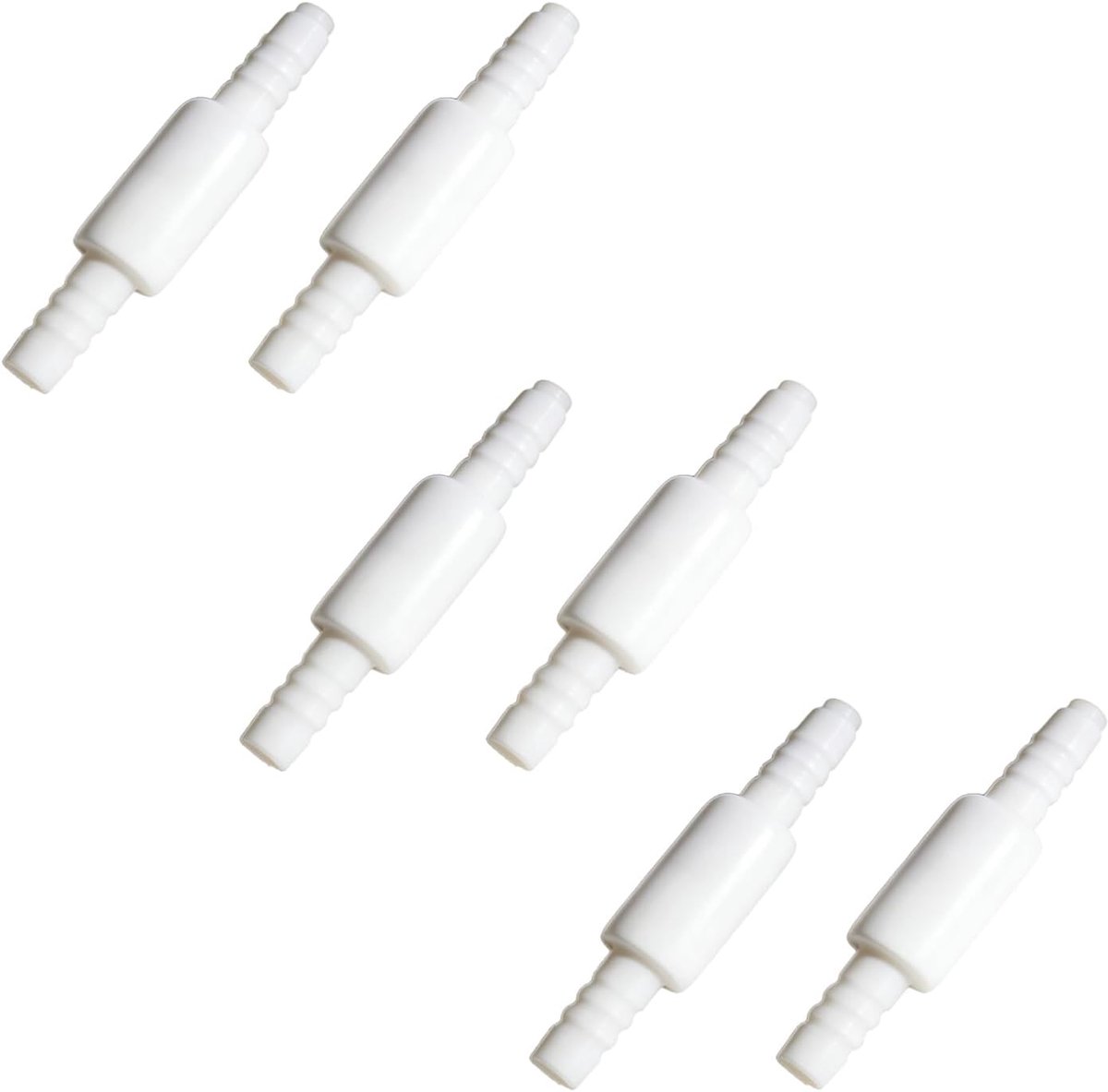 Pack of 6 Rotating Oxygen Hose Connectors, Swivel Connectors for O2 Hoses, Prevent Twisting of Oxygen Hose, Plastic - ShopVlot