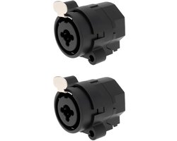 ECSiNG 2x Speaker 6.3mm XLR Female Input Jack Connector Compatible with QSC K8 K10 K12 KW153 KW181 - ShopVlot