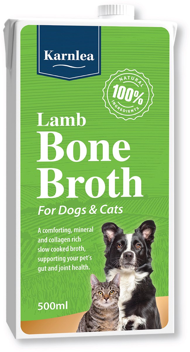Karnlea Karnlea Bone Broth Lam Bottenbouillon voor hond en kat - 500ml