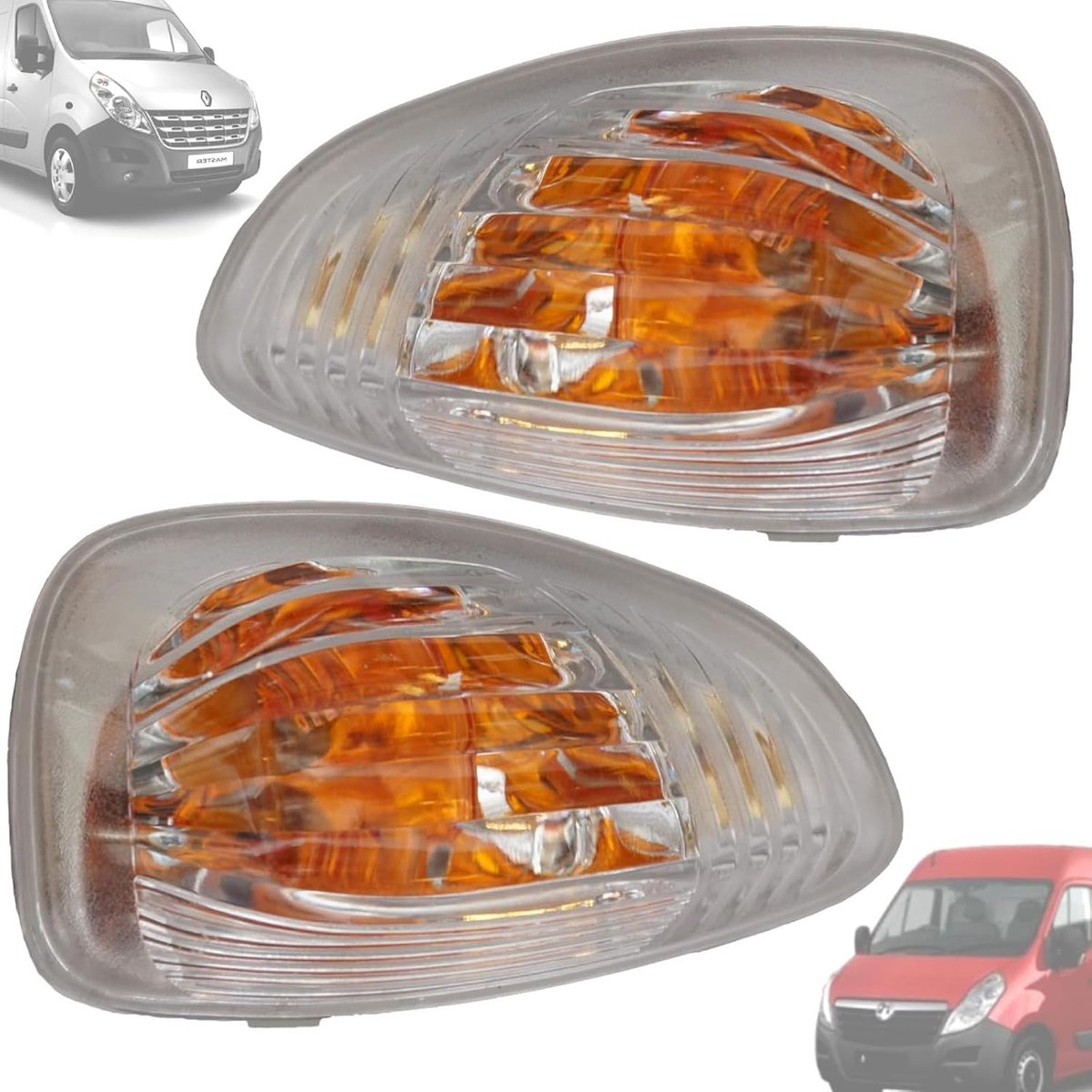 Twowinds Left and Right Rearview Mirror Indicator 7485120621 + 7485120620 Master Movano (Set 2 Pieces) - ShopVlot