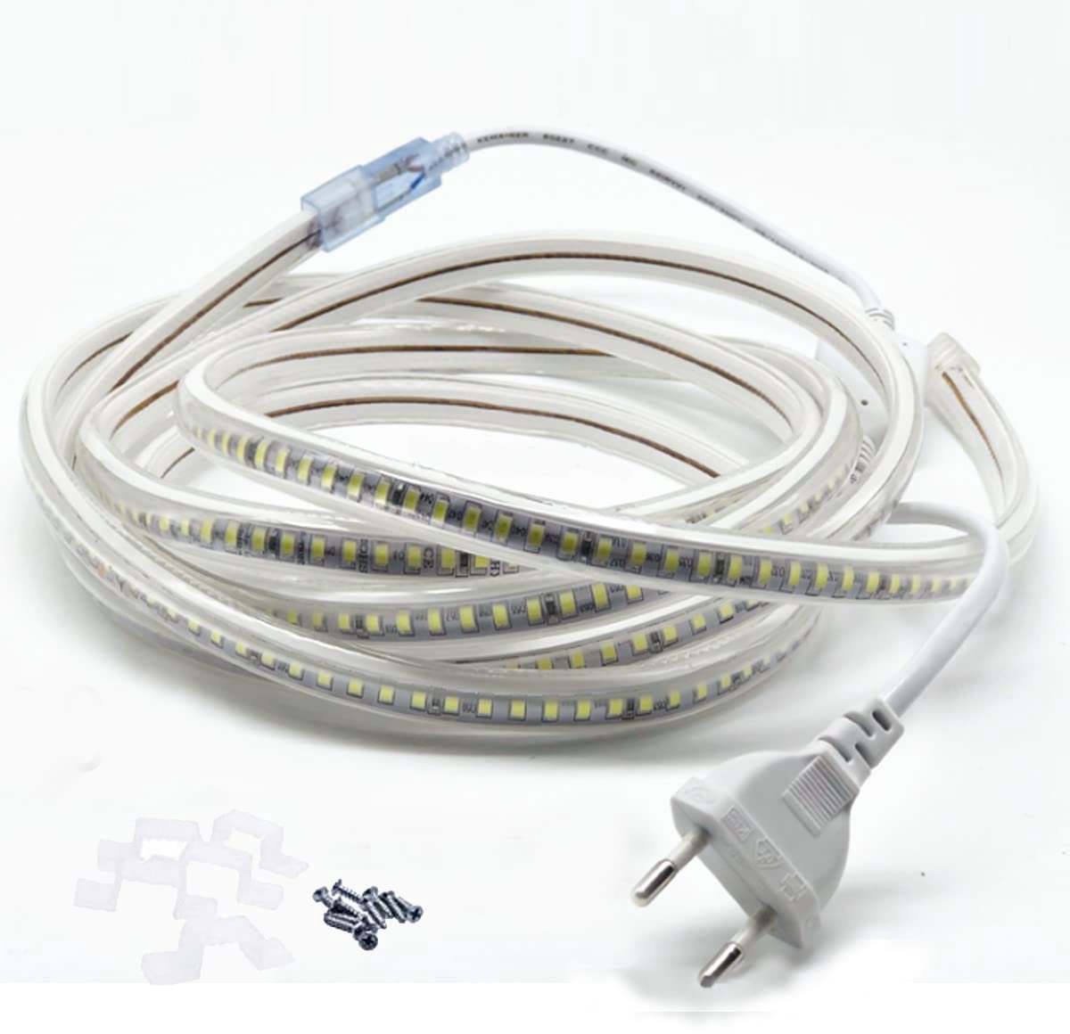 FOLGEMIR 1m LED-stroken, Warm Wit LED-lichtstrook, 2835 SMD 144 LED’s/m lichtbalk, 220V 230V Strip, zeer heldere - ShopVlot