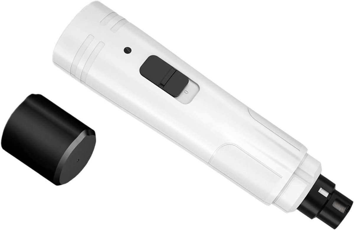 KZQ Elektrische nagelslijper voor huisdieren met LED-verlichting - Stil en veilig voor thuisgebruik - Geschikt voor honden en katten - Wit