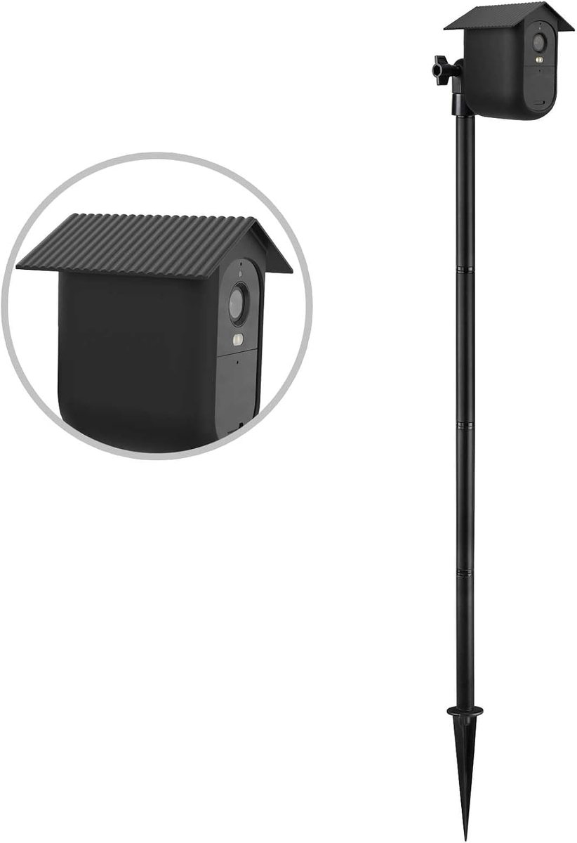 Spike Pole Mount Ground Stake with Protective Case for Arlo Essential 2 XL 2K Security Camera Outdoor Wifi Suitable - ShopVlot