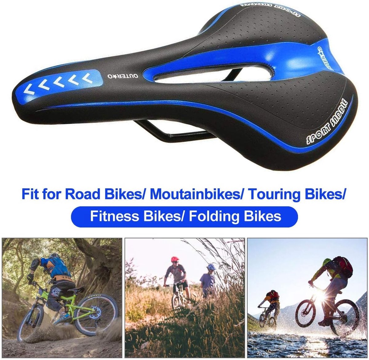 Comfortable Bicycle Saddle, Cushion for Road Bike MTB, Bicycle Parts - ShopVlot