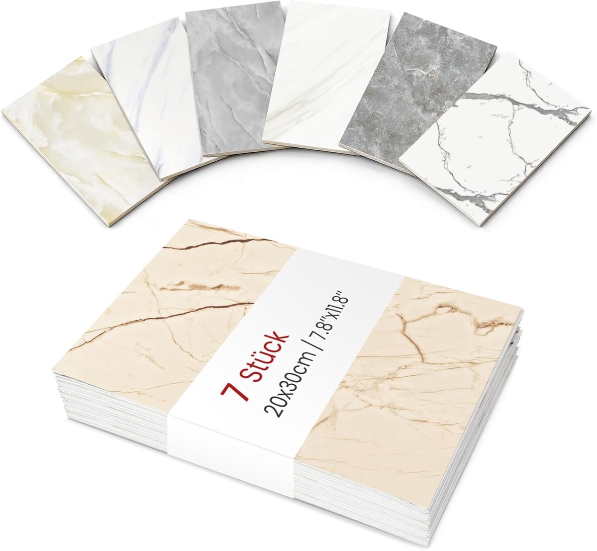 Must-have monsterset: zelfklevende wandtegels (7 stuks) - gratis patroon en terugbetaling na aankoop - ShopVlot
